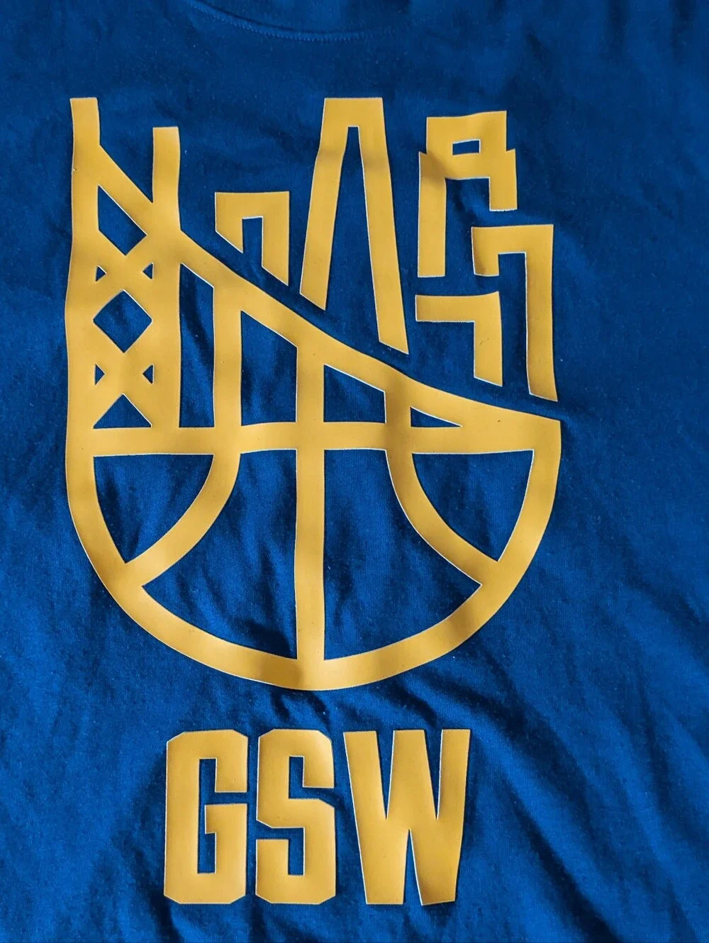 Nike Golden State Warriors GSW Blue Dri-Fit T-Shirt